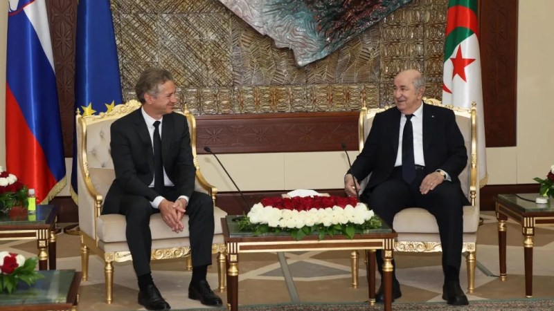 Algerian President Tebboune Engages in Official Talks with Slovenian Prime Minister Robert Golob