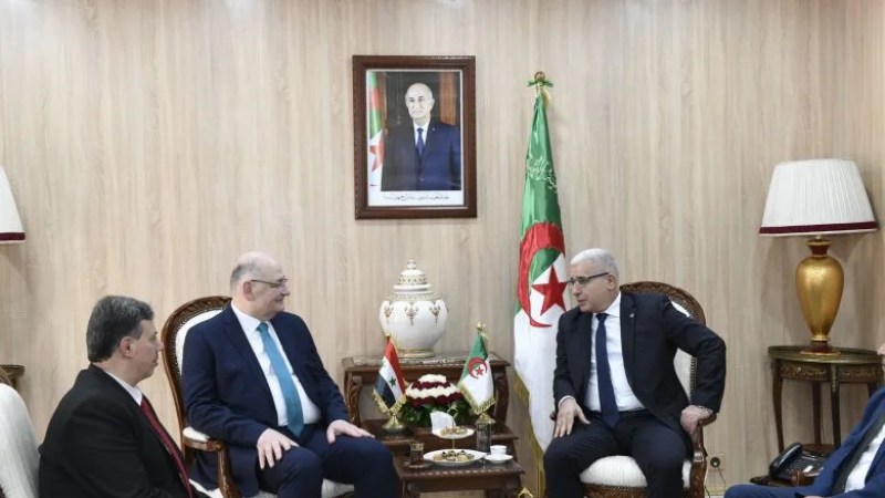 Algerian Speaker Boughali Meets with Syrian Ambassador: Algeria Committed to Syria's Sovereignty, Territorial Integrity