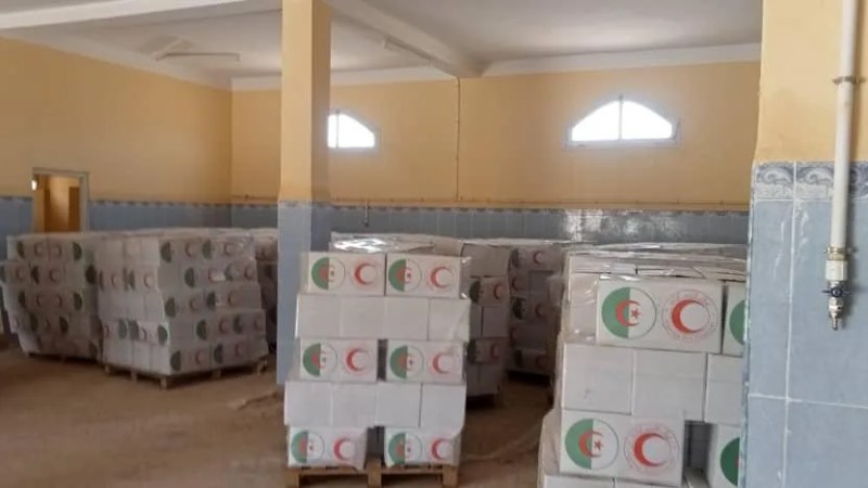 Algerian Red Crescent Convoy Arrives in Djanet: 80 Tons of Aid and an Ambulance Delivered