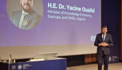 London: Yacine El Mahdi Oualid Presents Algeria’s Vision in Supporting Startup Enterprises