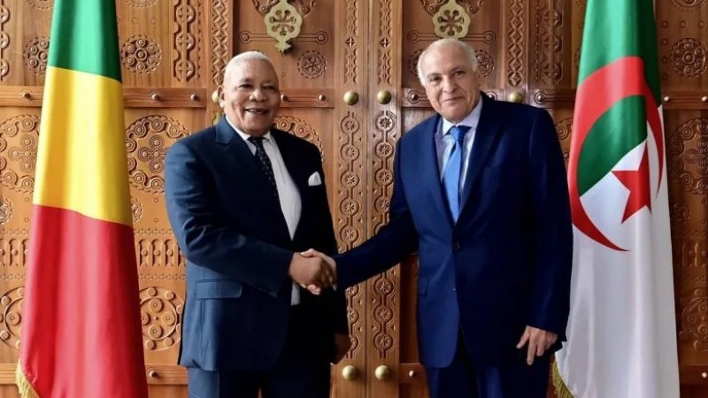 Strengthening Bilateral Relations: Algerian FM Attaf Meets President of Congo's National Assembly