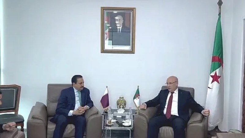 Zitouni Meets President of Qatar Chamber Board: Strengthening Economic and Trade Cooperation