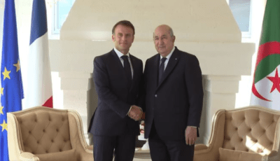 President Tebboune Receives Macron in Bari, Italy