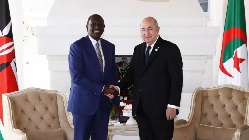 G7 Summit: President Tebboune Meets with Kenyan Counterpart William Ruto
