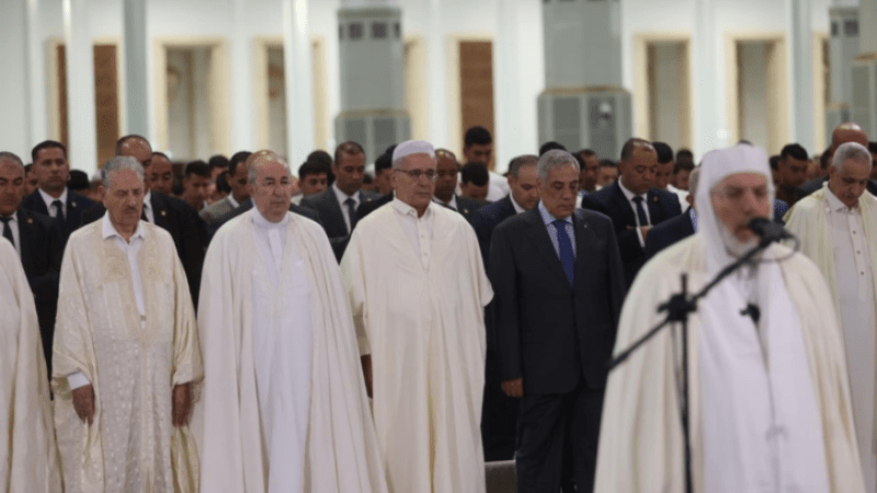 President Tebboune Performs Eid al-Adha Prayer at Djamaâ El Djazaïr