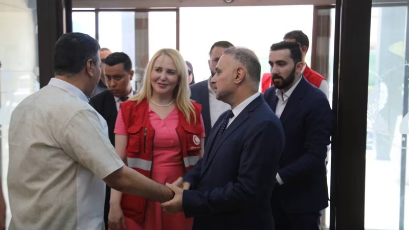 President of the Algerian Red Crescent Joins Palestinian Children in Celebrating Eid al-Adha
