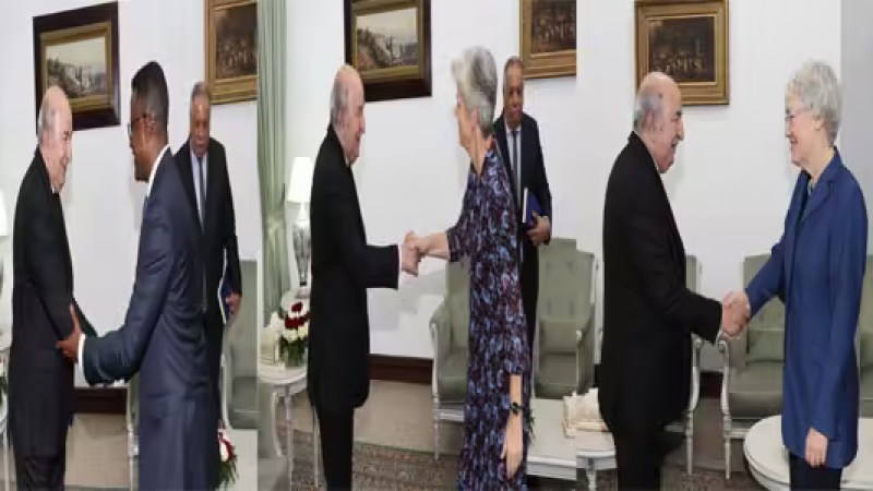 President Tebboune Receives Farewell Visits from Three Ambassadors