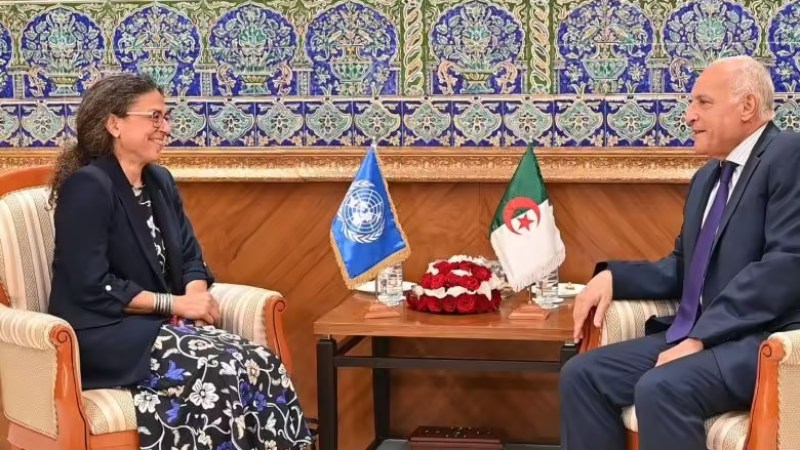 Algerian FM Attaf Hosts UN Acting Head Stéphanie Khoury to Address Libyan Crisis