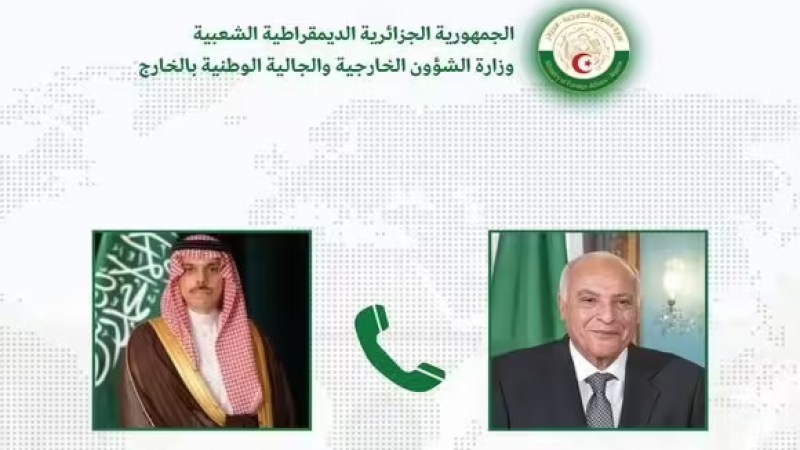 Algeria's Attaf Receives Phone Call from Saudi Counterpart