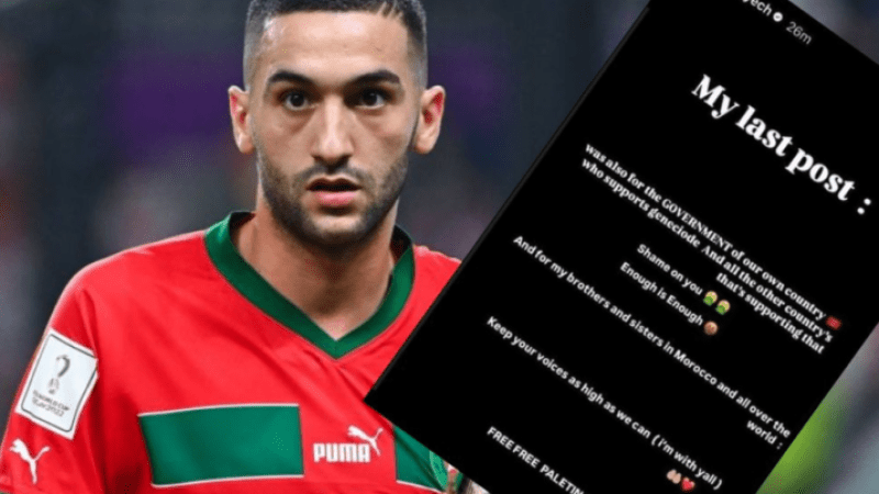 Moroccan football star Hakim Ziyech lambasts King Mohammed VI's Growing Ties with Zionist Entity, Urges Moroccans to Stand Firm for Palestine
