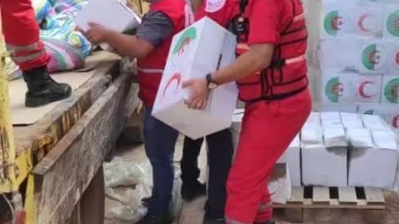 Algerian Red Crescent Begins Shipment of Aid in Ain Sefra to Support Flood-Affected Families