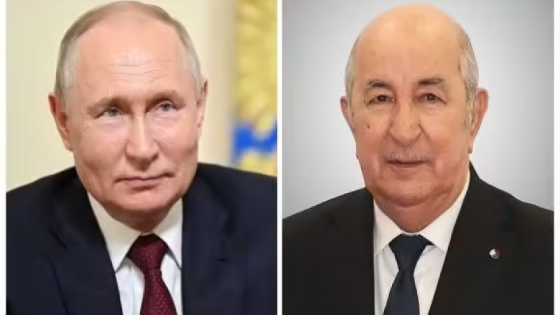 Russian President Vladimir Putin Congratulates President Tebboune on Re-Election, Pledges to Strengthen Bilateral Ties