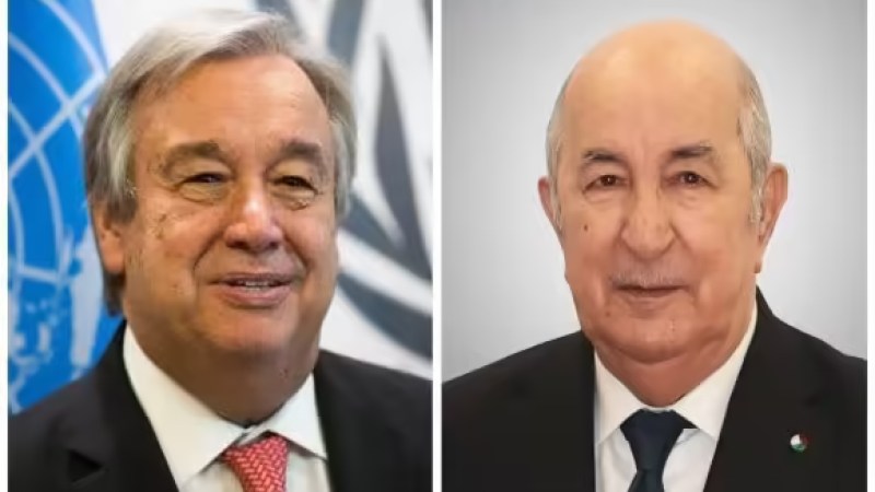 UN Secretary-General Congratulates President Tebboune on Re-election, Highlights Algeria's Role in Global Peace Efforts