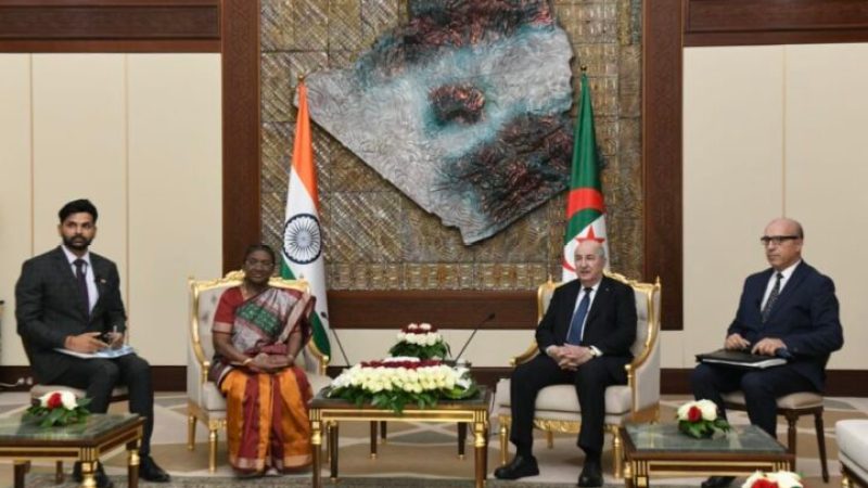 Strengthening Bilateral Ties: Indian President Droupadi Murmu’s Historic Visit to Algeria Focuses on Economic Cooperation, Shared Colonial Struggles, and Future Collaborations