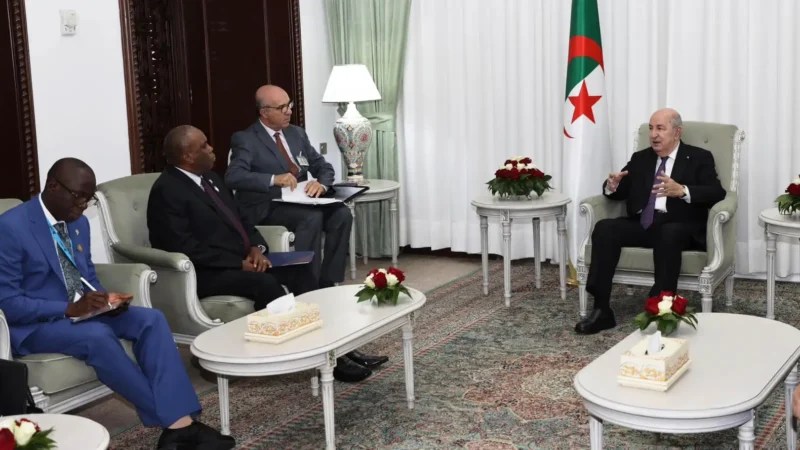 President Tebboune Receives Afreximbank President Benedict Oramah