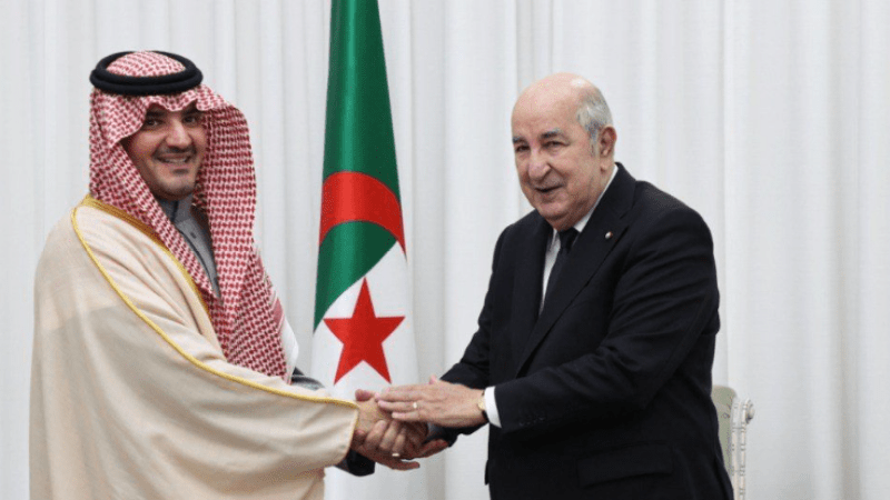 Algerian President Abdelmadjid Tebboune Receives Saudi Interior Minister 