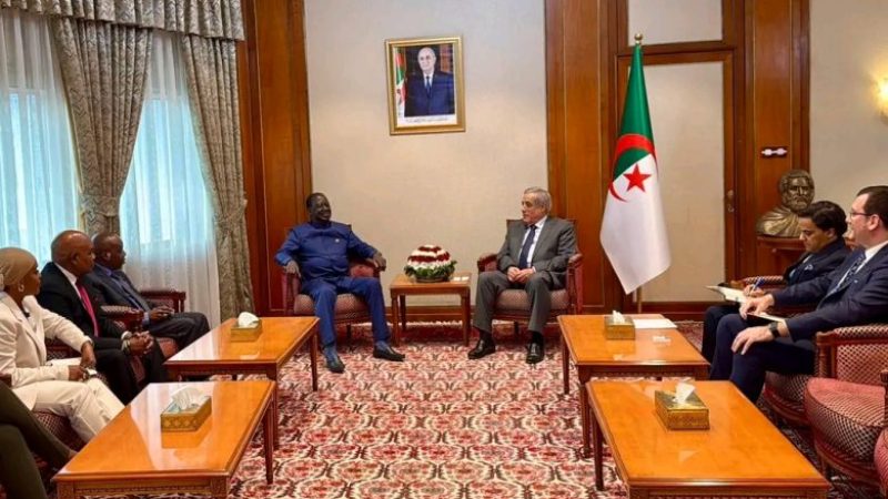 Premier Larbaoui Welcomes Kenya’s Former Premier Raila Odinga: A Vision for Strengthening the African Union