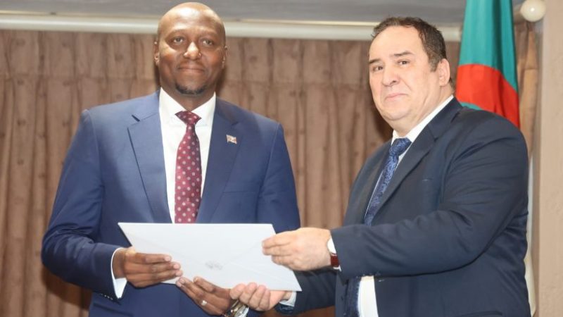 Strengthening Algeria-Eswatini Ties: Special Envoy Mohamed Meziane Meets Eswatini's Prime Minister Russell Dlamini