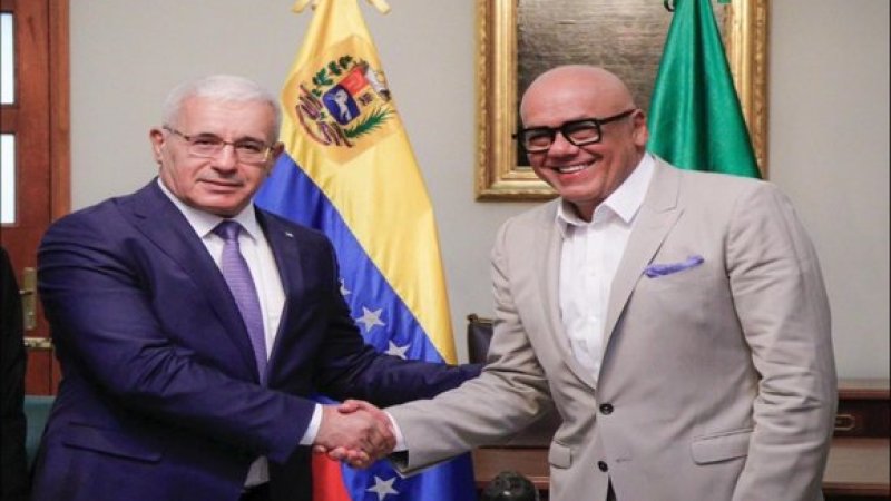 Boughali Engages in High-Level Talks with Venezuelan Speaker in Caracas