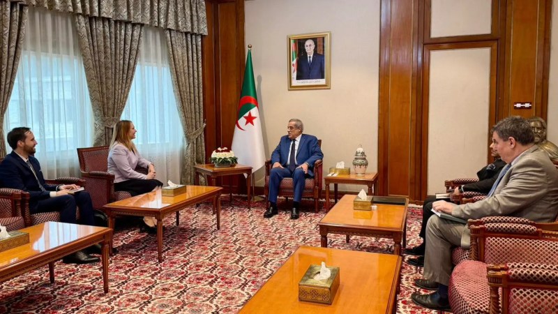 Algerian Premier Larbaoui Holds Diplomatic Talks with Slovenian Ambassador on Bilateral Cooperation and Global Issues