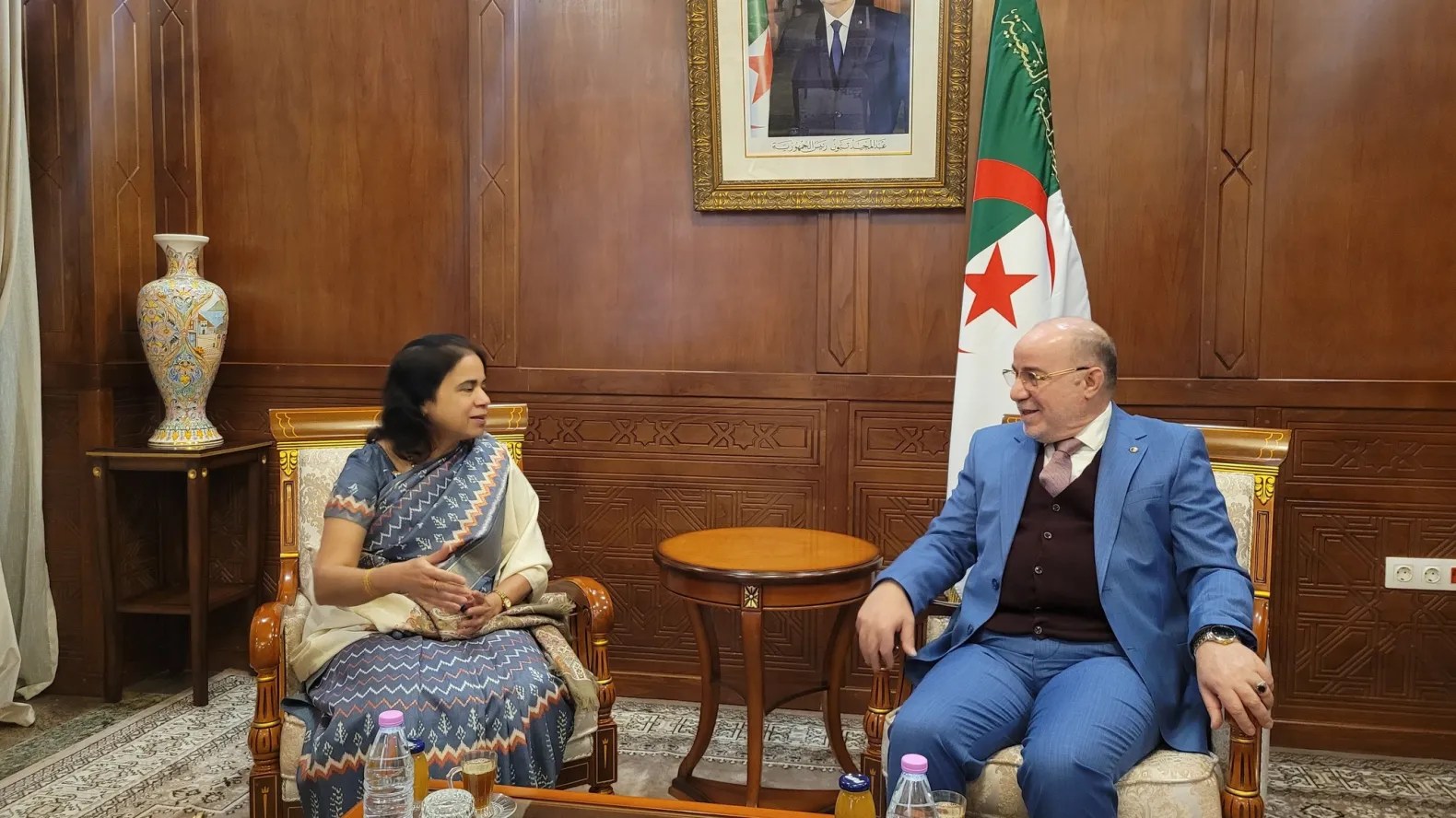 Algeria, India Strengthen Religious Cooperation: Minister Belmahdi Meets with Ambassador Swati Vijay Kulkarni