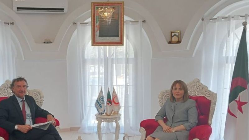 UNHCR Representative Meets Algerian Red Crescent President to Strengthen Humanitarian Cooperation for Sahrawi Refugees