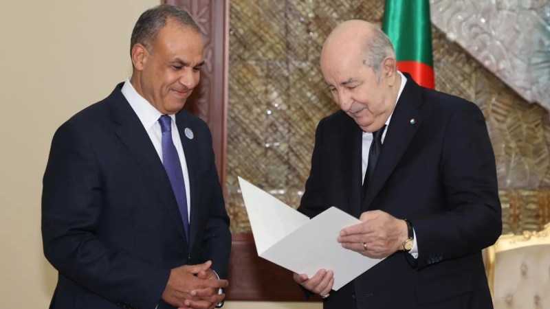 President Tebboune Receives Letter from President Al-Sisi, Reinforcing Algeria-Egypt Strategic Partnership