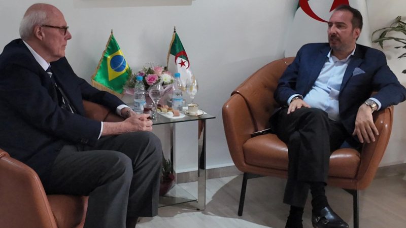 Kamel Moula Welcomes Brazilian Ambassador to Strengthen Algerian-Brazilian Economic Ties, Launch New Strategic Partnerships