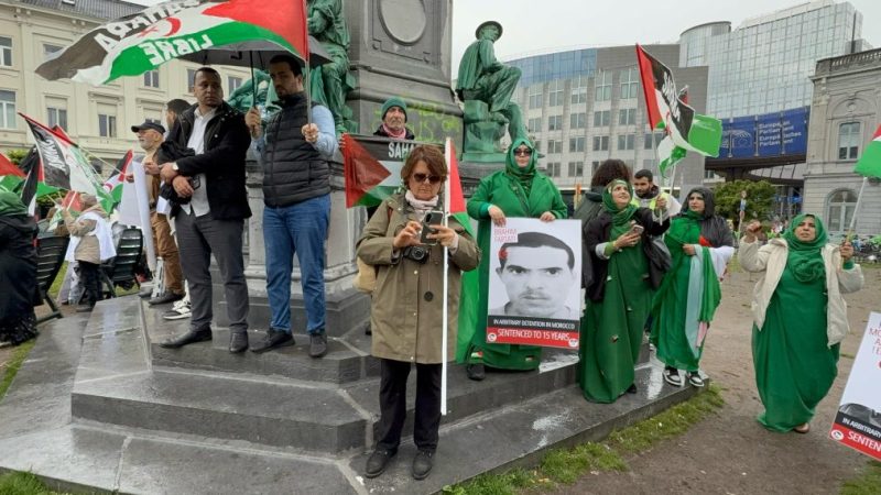 Brussels Protest Outside European Parliament Demands Immediate Release of Sahrawi Civilian Prisoners and End to Moroccan Violations