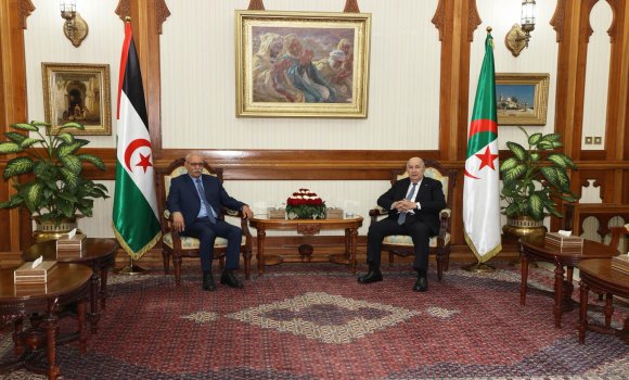 President Tebboune Hosts Sahrawi President Brahim Ghali for High-Level Talks on Bilateral Relations