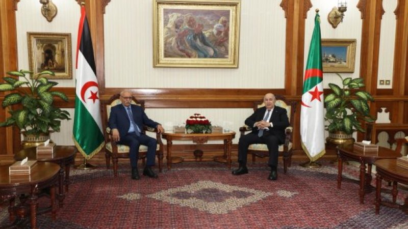 President Tebboune Hosts Sahrawi President Brahim Ghali for High-Level Talks on Bilateral Relations