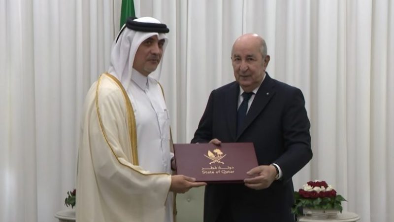 President Abdelmadjid Tebboune Receives Invitation to the Global Summit on Social Development in Qatar