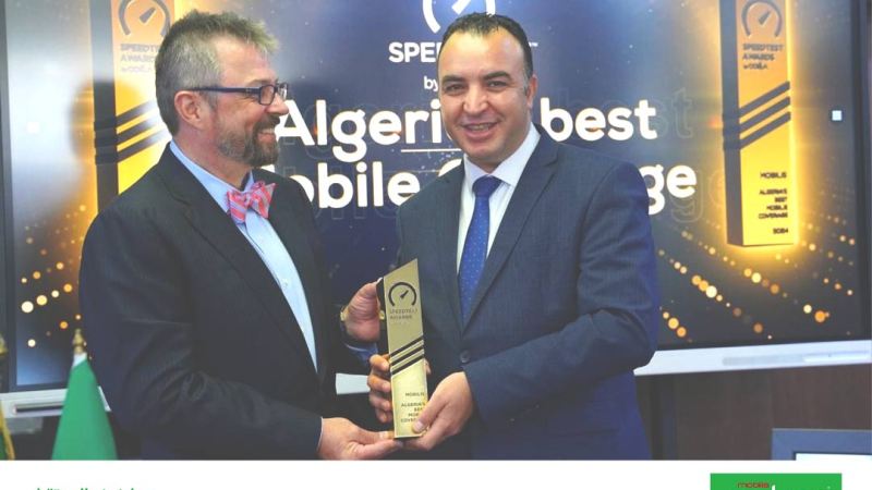 Mobilis Crowned with Ookla’s Speedtest Award for Best Mobile Coverage in Algeria