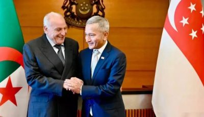 FM Attaf Meets Singaporean Officials to Strengthen Strategic Cooperation and Parliamentary Diplomacy