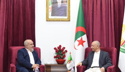 El Binaa Leader Receives Azam Al-Ayyoubi in Algiers: Algeria Reaffirms Unwavering Support for Palestine and Regional Liberation Movements