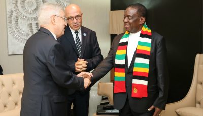 Speaker Azzouz Nasri Pays Courtesy Visit to Zimbabwean President Mnangagwa Amidst Strengthening Bilateral Ties