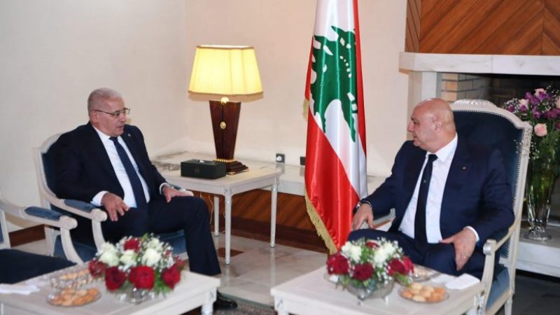 Joseph Aoun Receives Speaker of People’s National Assembly at His Zeralda Residence