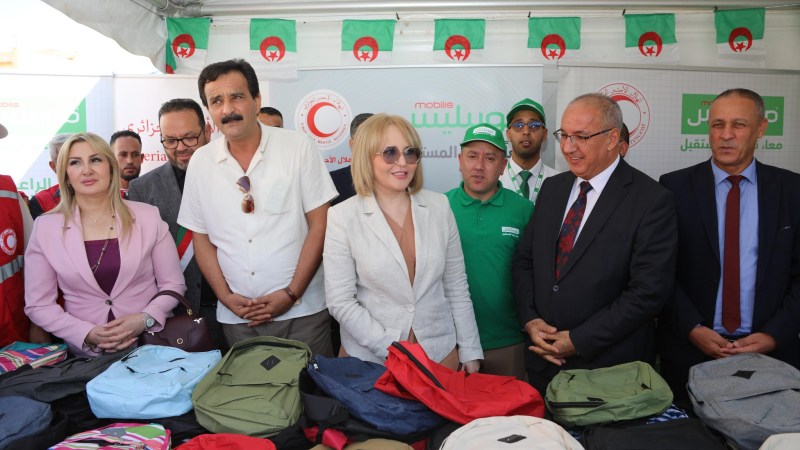 Algerian Red Crescent President Ibtissem Hamlaoui Launches Major Back-to-School Solidarity Campaign from Tissemsilt