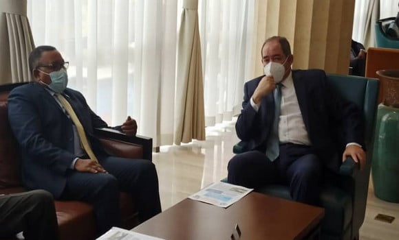 Entretien entre Boukadoum et son homologue soudanais