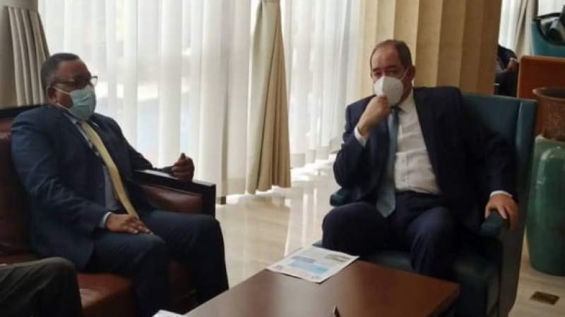 Entretien entre Boukadoum et son homologue soudanais