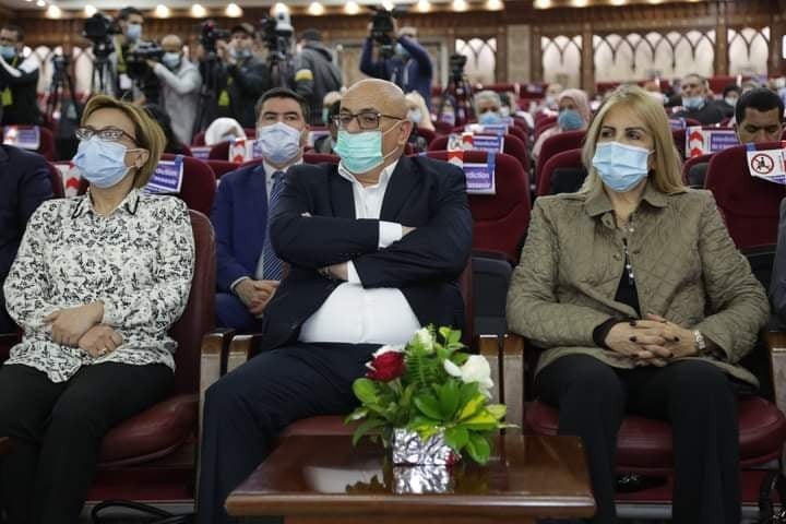 Saida Neghza participe à la cérémonie de célébration de la Fête des travailleurs