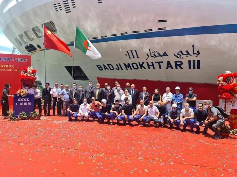 L’Algérie réceptionne le navire de transport maritime de voyageurs « Badji Mokhtar III »