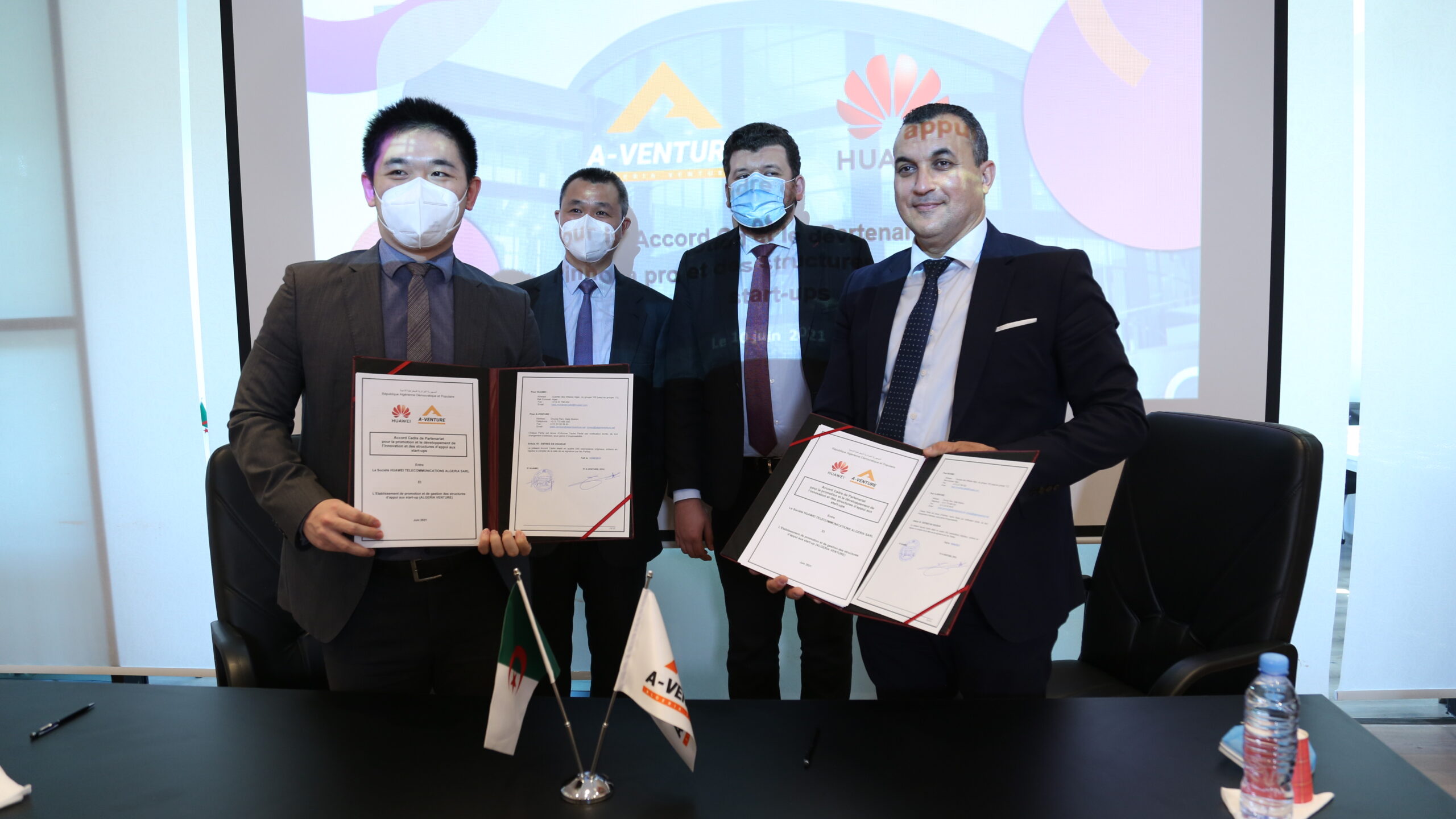 Huawei signe un accord de promotion et accompagnement des Sturtups avec A-Venture  