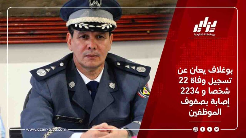 بوغلاف يعلن عن تسجيل وفاة 22 شخصا و 2234 إصابة بصفوف الموظفين
