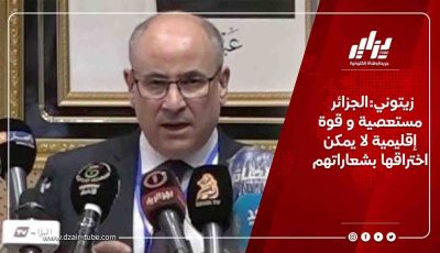 زيتوني:الجزائر مستعصية و قوة إقليمية لا يمكن اختراقها بشعاراتهم