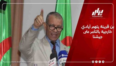 بن قرينة يتهم أيادي خارجية بالتأمر على جيشنا