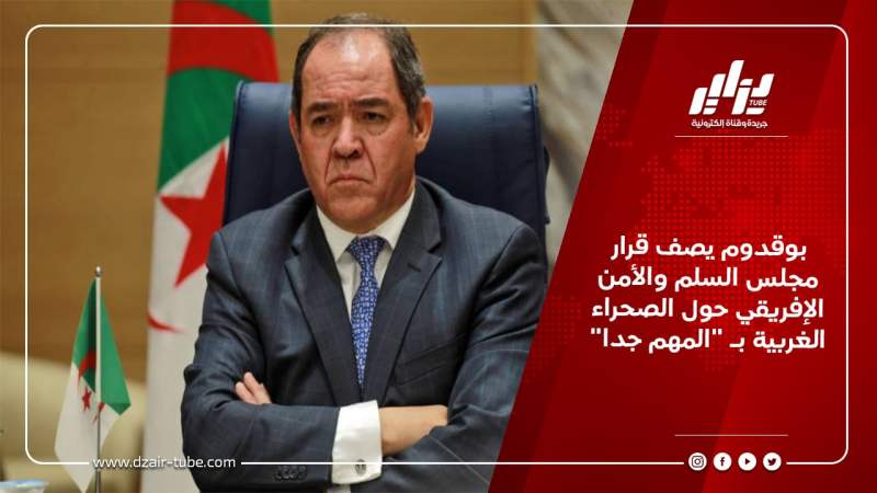 بوقدوم يصف قرار مجلس السلم والأمن الإفريقي حول الصحراء الغربية بـ “المهم جدا”