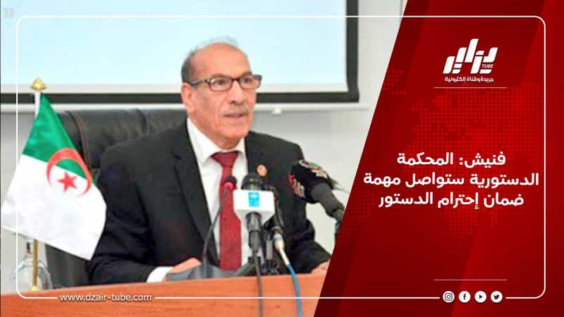 فنيش: المحكمة الدستورية ستواصل مهمة ضمان إحترام الدستور