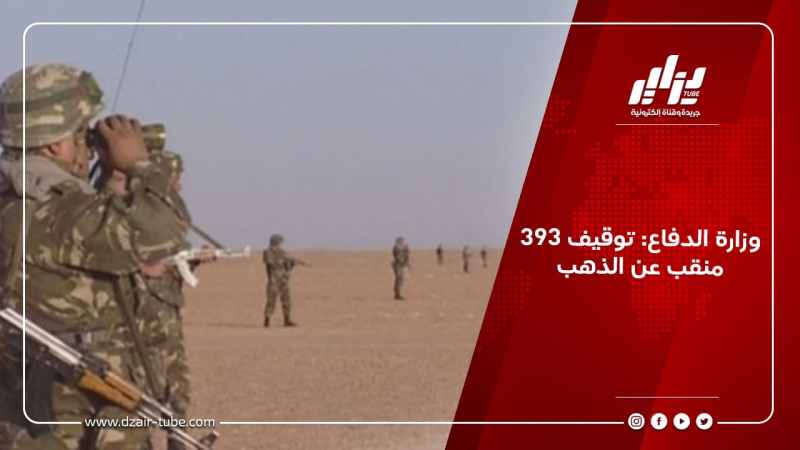 وزارة الدفاع: توقيف 393 منقب عن الذهب