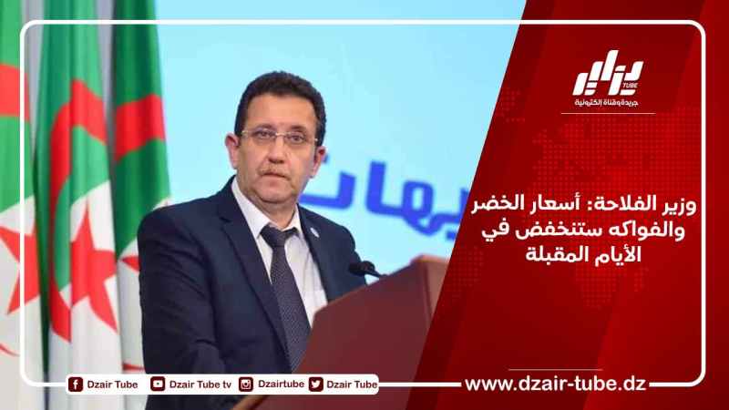 وزير الفلاحة: أسعار الخضر والفواكه ستنخفض في الأيام المقبلة